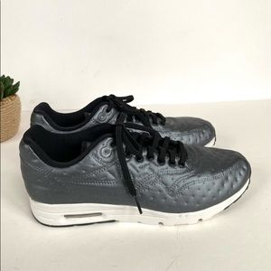 Nike air Max 1 ultra premium jacquard hematite sneakers 8.5